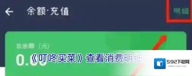 《叮咚买菜》查看消费明细方法