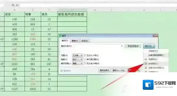 数据标红