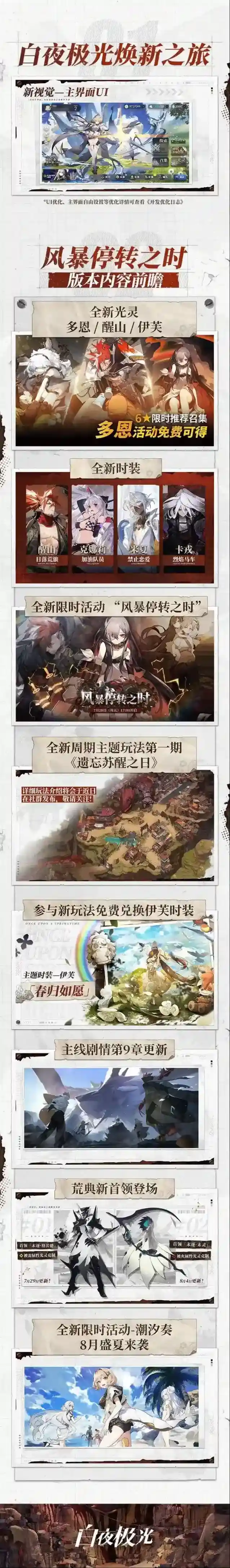 白夜极光✦风暴停转·白夜焕新✦前瞻节目回顾总结