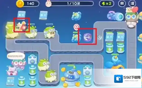 保卫萝卜4太空穿越第五十关怎么过 通关流程攻略