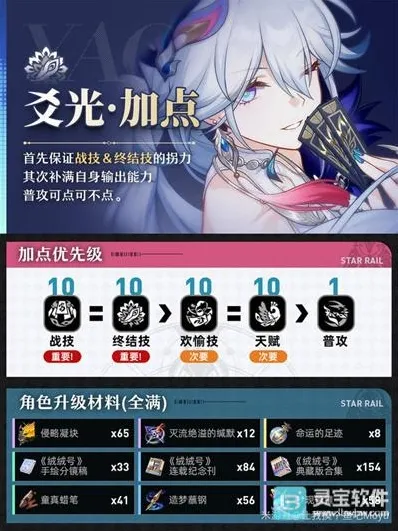 崩坏星穹铁道爻光技能加点优先级