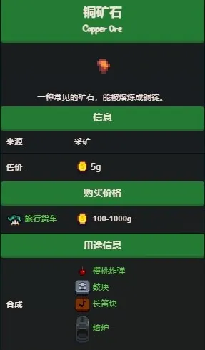 星露谷物语铜矿