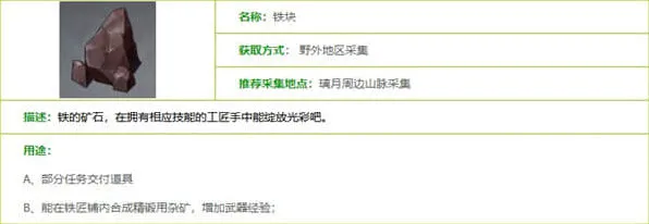 《世界之外》铁块采集位置总览