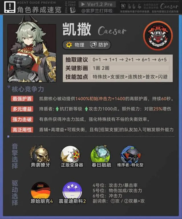 《绝区零》：凯撒角色攻略