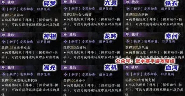逆水寒新岁一枝春和藤纹太刀玩法教程