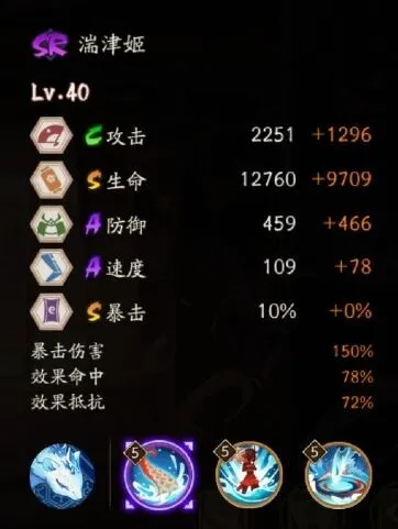 《阴阳师》：湍津姬技能信息一览