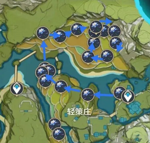 一路琉璃百合采集点分布图位置完整一览2022