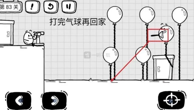 《茶叶蛋大冒险》第83关打完气球再回家攻略
