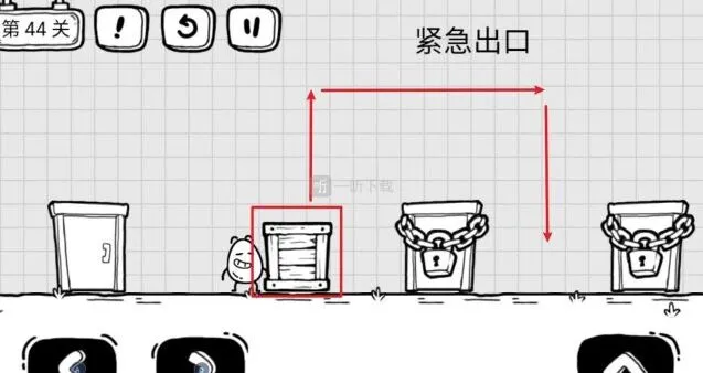 《茶叶蛋大冒险》第44关紧急出口通关攻略