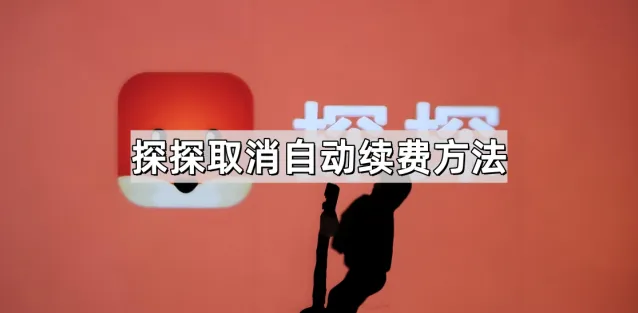《探探》取消自动续费完整方法