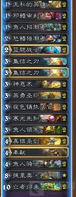 炉石传说标准鱼人骑玩法教程