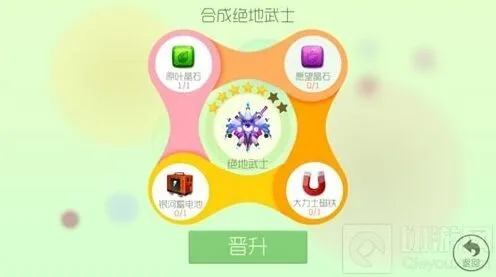 球球大作战五星绝地武士合成材料说明