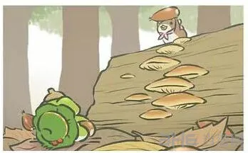 旅行青蛙树林中找栗子明信片详细指南