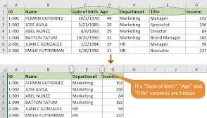 Excel 2016隐藏列的几种方法