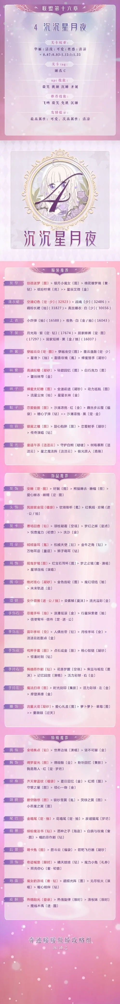 奇迹暖暖星月夜