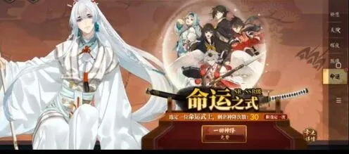 执剑之刻命运之式SSR武士优先级推荐