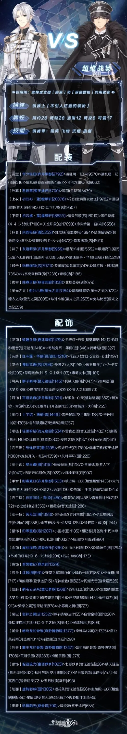 命运不引人注意的装扮高分攻略