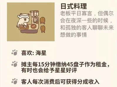 《动物餐厅》日式料理获得方法