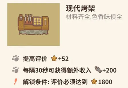 动物餐厅现代烤架有什么用攻略