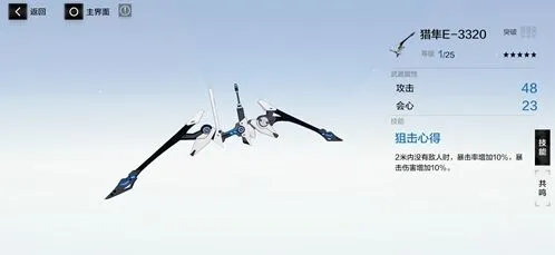 战双帕弥什猎隼E3320共鸣属性详解