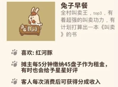动物餐厅兔子早餐解锁教程 摊主来访方法技巧