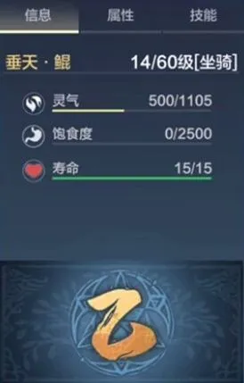 妄想山海垂天鲲技能与属性详细介绍