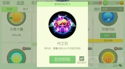 《球球大作战》花音女神光之羽搭配图鉴