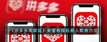 拼多多商家版客服机器人数据查询技巧