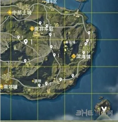 荒野行动分布