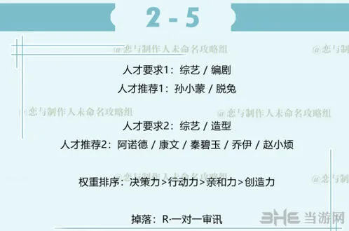 恋与制作人三星