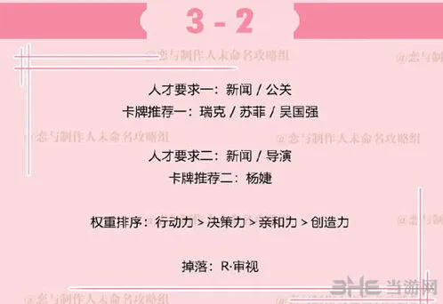 恋与制作人拍摄副本3-2技巧分享