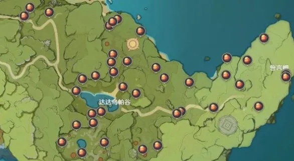 原神日落果采集指南 最多分布点
