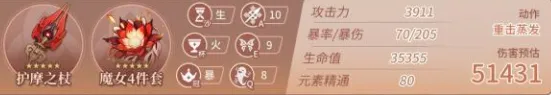 原神胡桃毕业面板属性详解