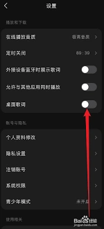 汽水音乐桌面歌词设置方法教程
