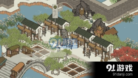 江南百景图香椿坞雕像设置教程