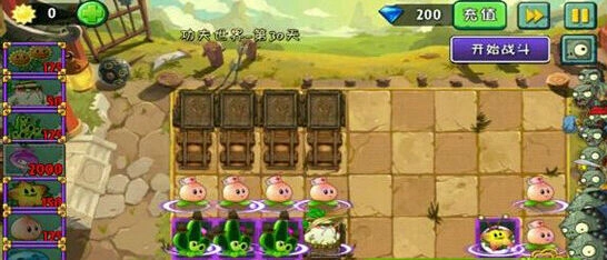 《植物大战僵尸2》功夫世界极限秒杀boss攻略