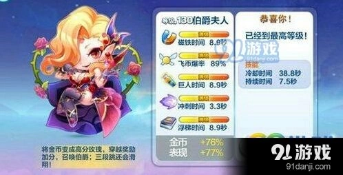 天天酷跑伯爵夫人炫装玫瑰夫人阵容选择详解
