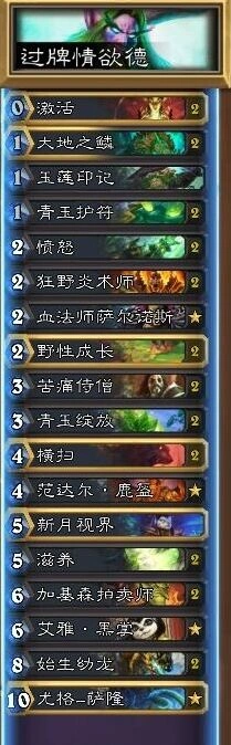 炉石传说狗哥过牌青玉德卡组全面攻略