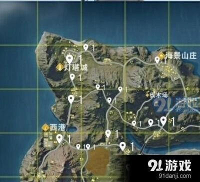 荒野行动全图车辆分布位置攻略