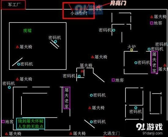 第五人格逃生门位置地图详解