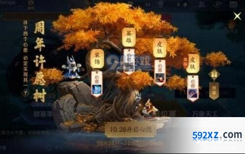 王者荣耀周年许愿树没许愿奖励说明