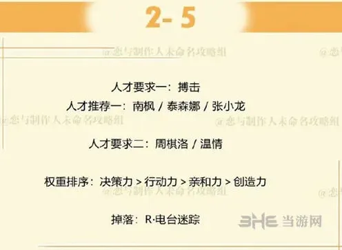 恋与制作人三星