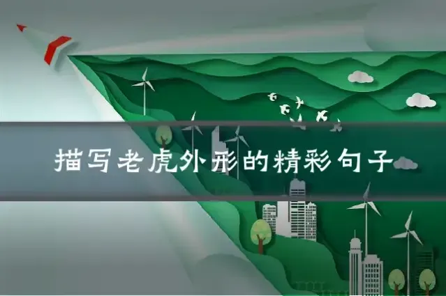 描写老虎外形的精彩句子