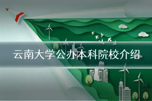 云南大学公办本科院校介绍