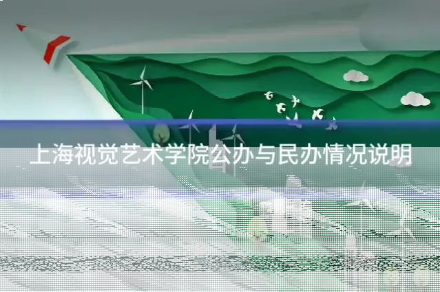 上海视觉艺术学院公办与民办情况说明