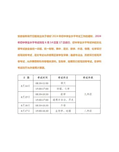 中考时间