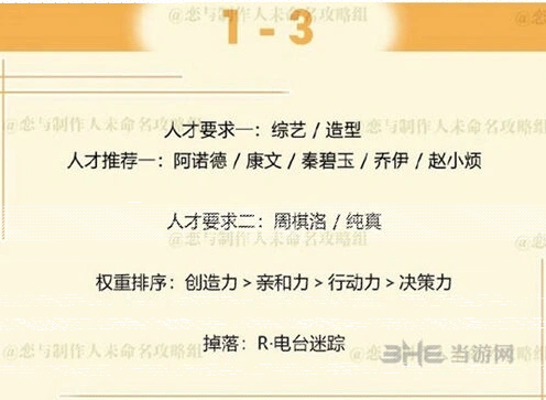 恋与制作人周棋洛拍摄副本1-3完整攻略
