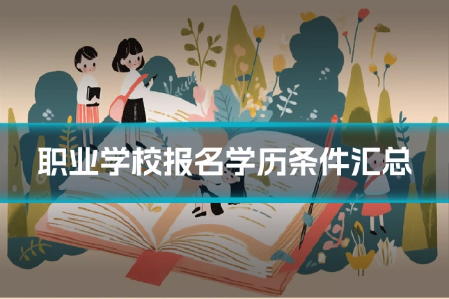 职业学校报名学历条件汇总