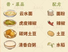 《桃源深处有人家》食来运转菜谱推荐清单