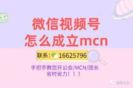 微信视频号公会如何入驻